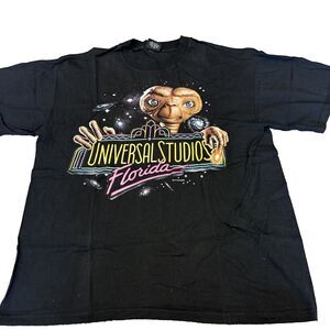 Vintage Universal Studios Shirt Mens XL ET Florida Movie Space Graphic 90s